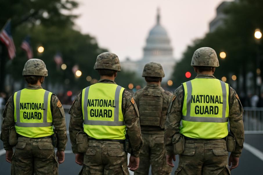 डीसीमा ट्रम्पको नेशनल गार्ड परिचालनविरुद्ध स्थानीयको प्रदर्शन